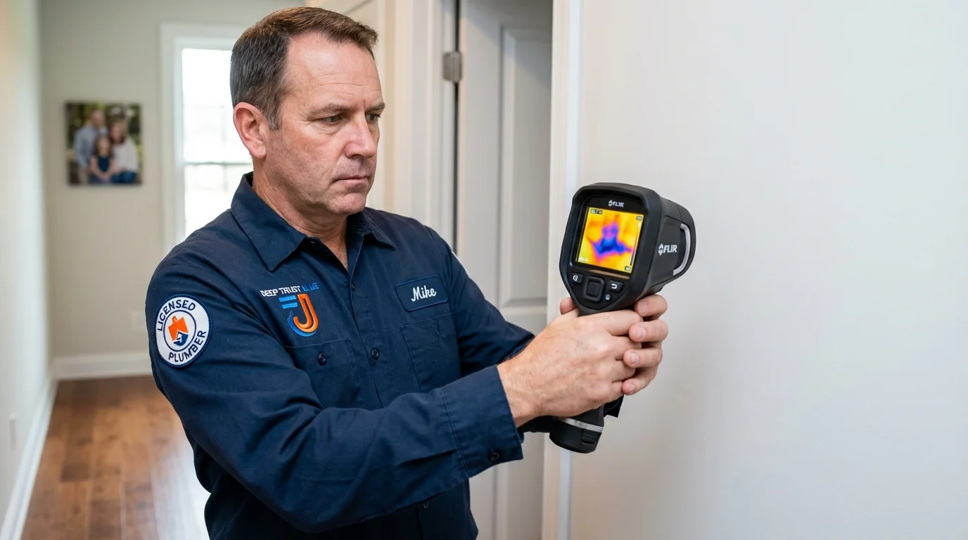 Thermal imaging leak detection by Johns Plumbing LLC in Hazlehurst